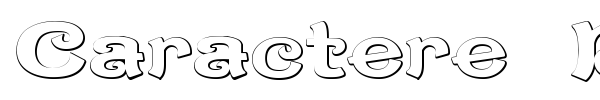 Caractere Doublet font preview